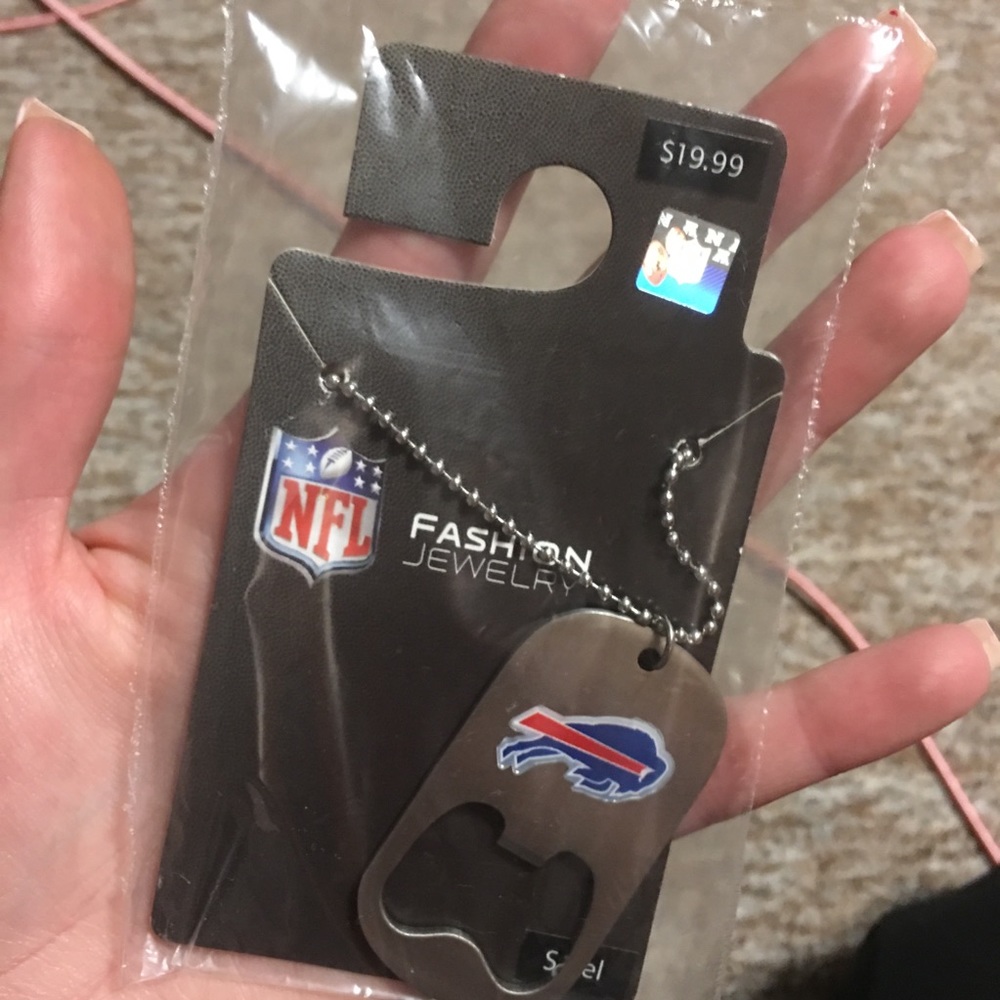 Buffalo Bills dog tag / bottle opener
